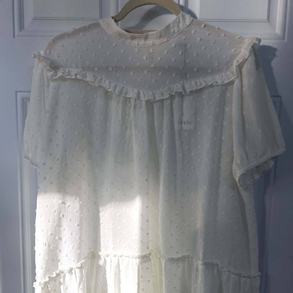 Anthropologie RO&DE white blouse
